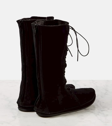 The Row Tyler suede lace-up boots