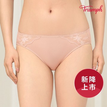 黛安芬-Simply Modern Larkspur 風雅時尚系列 中腰三角內褲 M-EL 裸膚