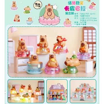 <蛋黃限定>🐵新貨到💢 卡皮巴拉 情緒穩定夜燈盲盒 第二彈 盒玩 挑款 水豚君 小夜燈  全新現貨