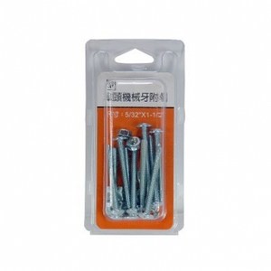 327傘頭機械牙附帽5/32x1-1/2"