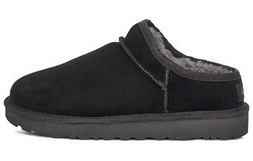 WMNS UGG CLASSIC SLIPPERS FLEECE LINED BLACK