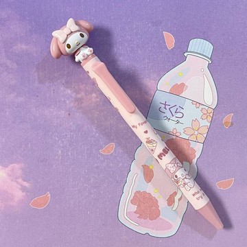 ⭐顯示下殺🔥sanrio三麗鷗新款美樂蒂大耳狗kt限定可愛玩偶頭可轉動圓珠筆