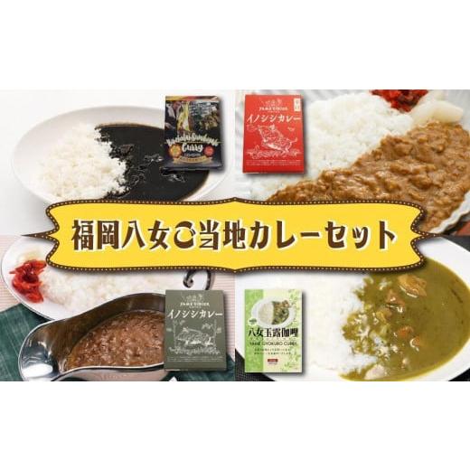 ふるさと納税 福岡県 八女市 福岡・八女　食べくらべご当地カレーセット（４食セット）