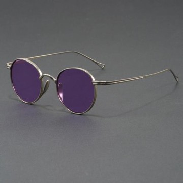 韓版復古潮流明星網紅圓形太陽眼鏡男女潮朋克風嘻哈復古圓框墨鏡