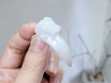 【親翠】天然翡翠 嬌潤飄黃翡龍牙項鍊 畢業禮物