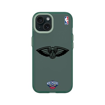 iPhone 15 Clear 憂墨綠 - NBA - B&W-新奧爾良鵜鶘 New Orleans Pelicans B&W