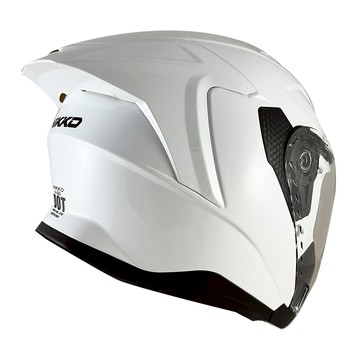 NIKKO N-560 素色 珍珠白 內墨鏡 全拆洗 加長鏡片 耳機曹 眼鏡溝 鴨尾設計 安全帽 半罩