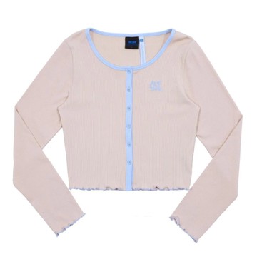 NCAA 外套 淺卡其 短版 滾邊 小外套 女 7552140131