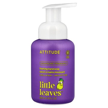 ATTITUDE, Little Leaves™，泡沫洗手皁，香草和梨子香，10 液量盎司（295 毫升）
