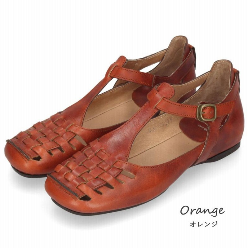 美品SAYA 皮靴.Tストラップ. フラット.モカシン.パンプス.シューズ24 サヤ（SAYA）/24春夏新作フラット本革プラット製法Tストラップ