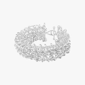 GEORG JENSEN 純銀三股編織手鍊