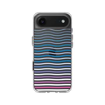 iPhone Air Clear Case（相機按鈕） 透明 - Ocean Collection: Let's Sea 海洋系列：一路向海 - 海波交響（潮間帶）