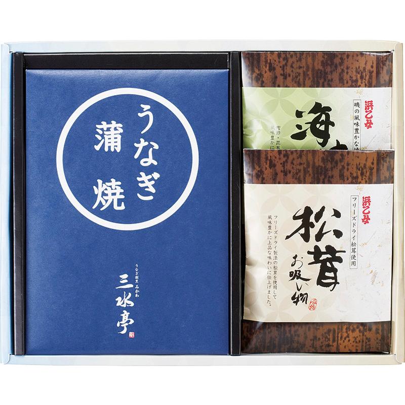 ギフト 内祝 お返し 三河一色産うなぎの蒲焼・お吸物セット MU-CJ 結婚 出産 引っ越し 挨拶