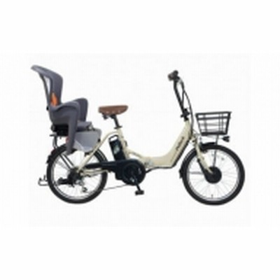 【マットベージュ×グレイ/オレンジ】子育て世帯の必需品電動アシスト自転車、チャイルドシートセット