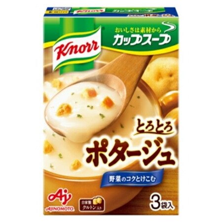 味の素　「クノール　カップスープ」ポタージュ（３袋入）　51g×60袋