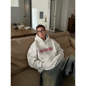 (免運)OXFREAK「霓虹噴色漸變」550G全棉重磅連帽衛衣男加絨加厚秋冬款