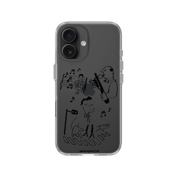 iPhone 16 Clear Case（相機按鈕） 透明 - MUG CUP GUY - 生活中的爵士樂