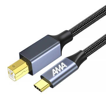 AMA Type-C轉印表機數據線 300cm 傳輸線 印刷清晰 升級插頭 即插即用 耐折防斷