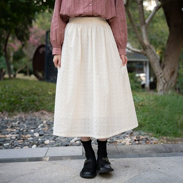 刺繡鏤空半身裙979917