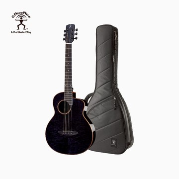 aNueNue 吉他旅行系列 M77｜36吋木吉他 混合單板紅杉木黑影紋楓木面板＋桃花心木 旅行吉他 彩虹人官方旗艦店