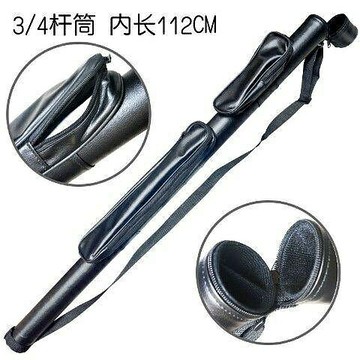 臺球桿包桶3/4槍桿套筒袋1/2斯諾克臺球桿箱盒子收納高檔便攜帶式