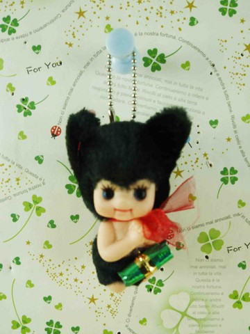 【震撼精品百貨】Q比 Kewpie 鎖圈-熊綠色 震撼日式精品百貨