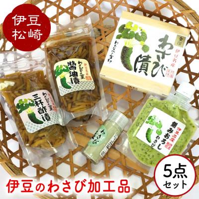 ふるさと納税 松崎町 伊豆のわさび加工品セット 5種