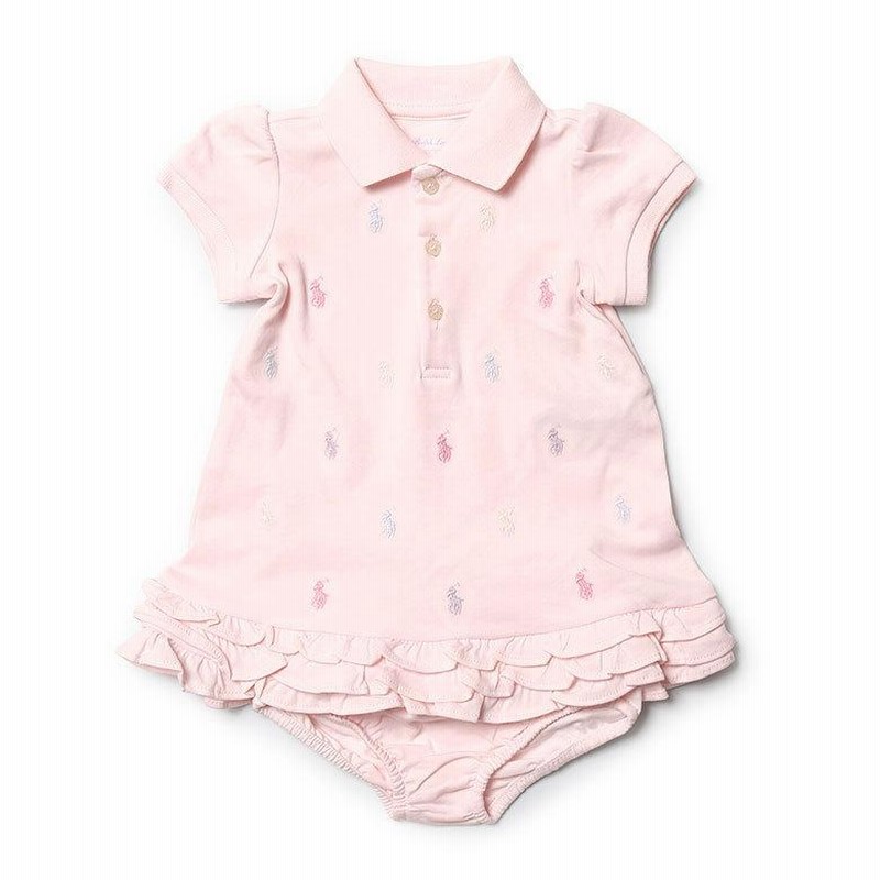 売店 ラルフローレン ワンピース 80 ホワイト ポロドレスブルマー