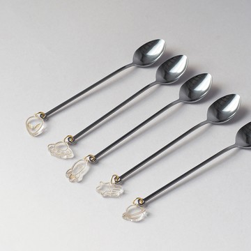 日本 高桑金屬 日製宇宙造型垂飾不鏽鋼湯匙-2入-多款可選 - 火箭