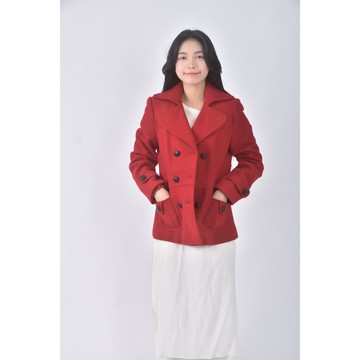 (S) forever twentyone質感大衣紅色外套二手衣