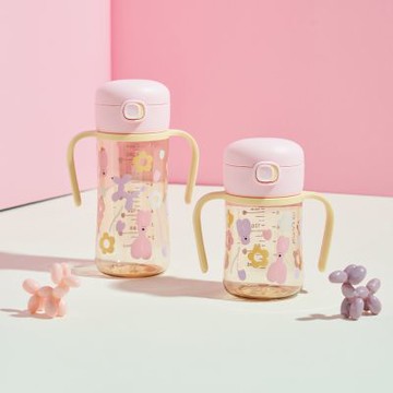 MOYUUM 韓國 PPSU 彈蓋 吸管 學飲水杯 學飲杯 吸管杯 270ml 多款可選