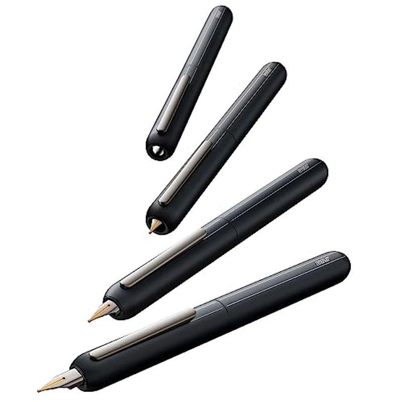 LAMY ラミー 万年筆 ペン先EF(極細字) ダイアログ ブラック L74BK-EF 両用式 正規輸入品