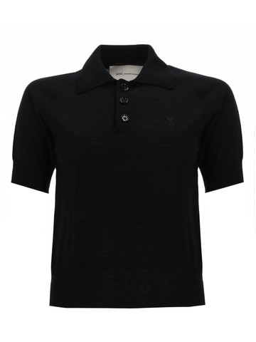 ami paris polo with logo