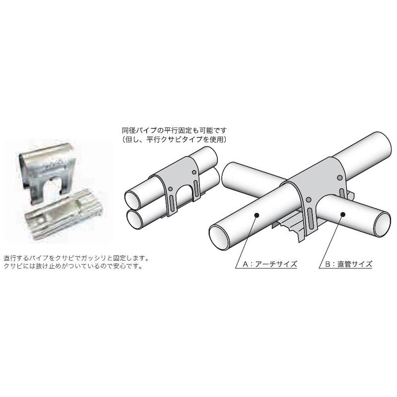 パイプハウス 部品 パイプクロス アーチ19.1x直管19.1mm 農業用品 佐藤産業 SATOH カ施