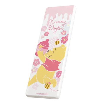 台灣製造 正版授權 迪士尼櫻花 硬式珪藻土洗漱墊_直-奔跑維尼_廠商直送