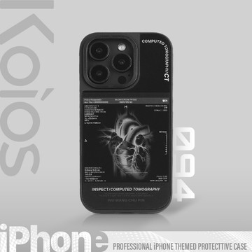 【Koios】光柵變圖 X光片心臟手機殼 iPhone 17 16 15 14 Pro Max 13 保護殼 磁吸殼
