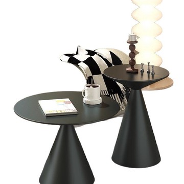 輕奢創意邊幾桌現代客廳沙發茶幾小桌子民宿圓桌鐵藝床邊桌整裝[DD010109]