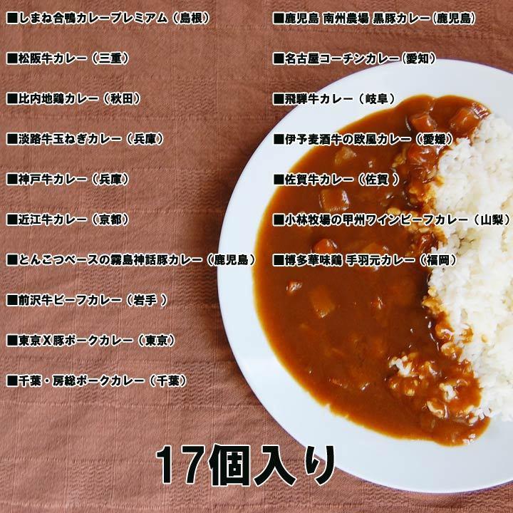 ブランド肉カレーセット 17個入 ご当地カレーギフト 送料無料 レトルトカレー 詰め合わせ お歳暮