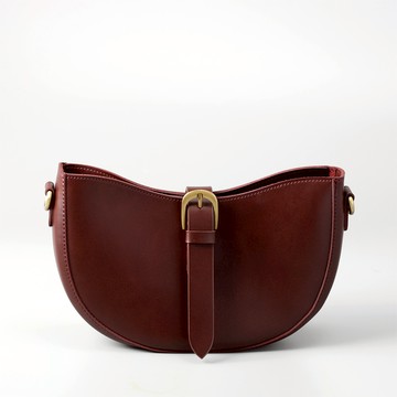 【光合系】羅馬半月包（深緋紅）_廠商直送