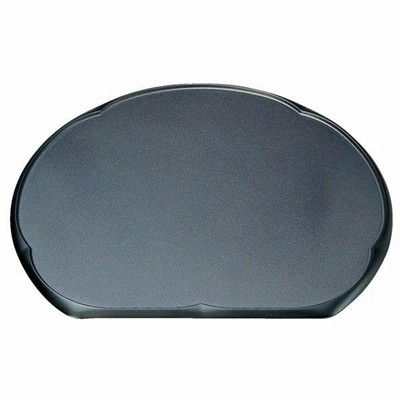 尺1 新梅型半月盆/トレー 〔王朝普賢塗SL A〕 353×312×10mm 日本製 〔和食 レストラン 居酒屋 店舗 お店〕〔代引不可〕