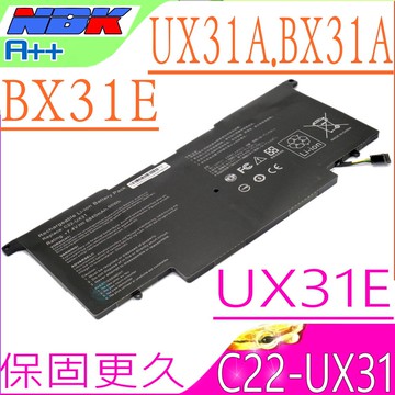 ASUS C22-UX31 電池 華碩 ZenBook UX31 BX31 UX31A UX31E BX31A BX31E