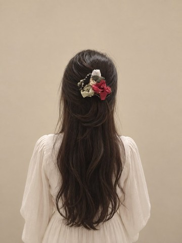 古風花系彈簧夾
