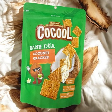 「現貨免運」 越南🇻🇳COCOOL越南烤椰子餅乾(原味)  80g 椰子烤餅