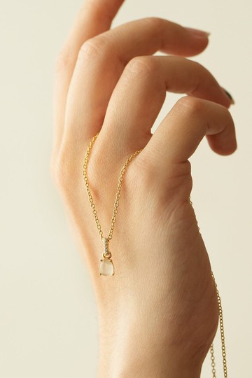 六月誕生石 月光石項鍊