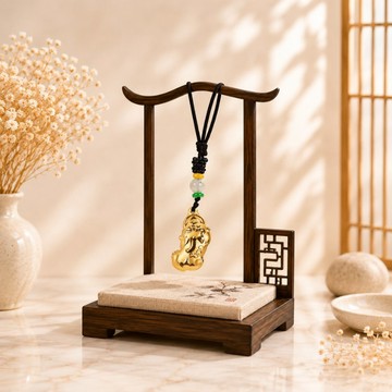 咬錢金箔貔貅旺運項鍊