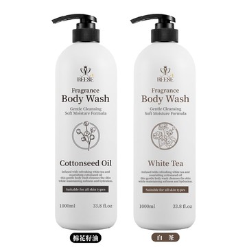 【REESE】柔光絮語 白茶×棉花籽沐浴乳 1000ml-20瓶入