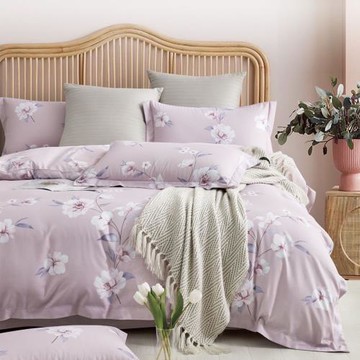 情定巴黎-吸濕排汗天絲萊賽爾加大兩用被床包1+1超值組-一般/獨立筒床皆適用