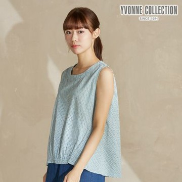 YVONNE 以旺傢飾 泡泡印花背心-淺藍綠