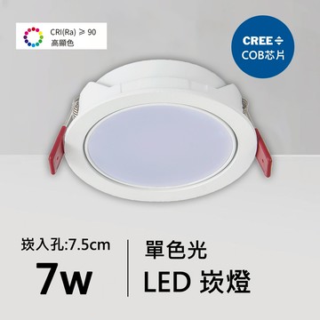 全光譜7W崁燈｜QC-20033W-CREE芯片