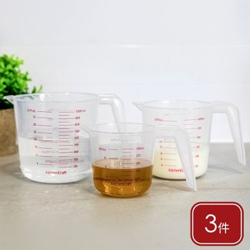 《KitchenCraft》耐熱量杯3件組- 刻度量杯